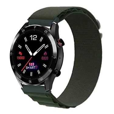 Imagem de Pulseira de Nylon com Presilha marca 123smart Compativel com Hitwear PSW02PM Marca 123Smart - Verde