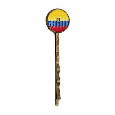 Imagem de Boné de metal retrô com nome da bandeira do Equador