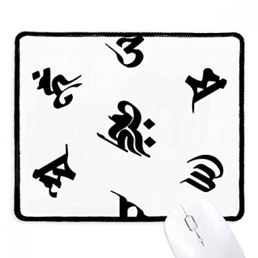 Imagem de Mousepad com estampa de personagem sânscrito da Religion Culture Tapete de borracha para jogos
