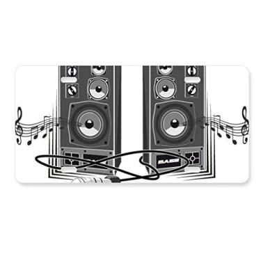 Imagem de DIYthinker Placa de carro com estampa de caixa de alto-falante musical de aço inoxidável para decoração de carro