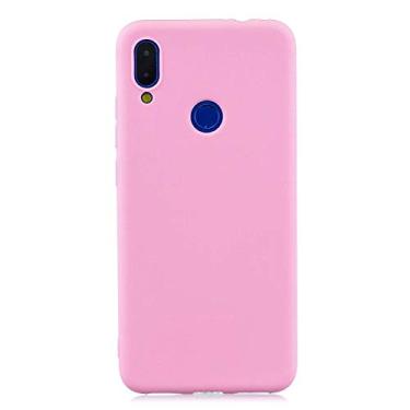Imagem de Capa Tpu Fosca Para Xiaomi Redmi Note 7 e Note 7 Pro - Capinha Case De Prote��o Ultra Fina Slim Material Silicone Fosco (Rosa)