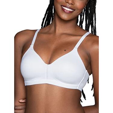 Imagem de Vanity Fair Sutiã feminino Beyond Comfort sem costura nas costas sem fio, Figura média - branco, 36DD