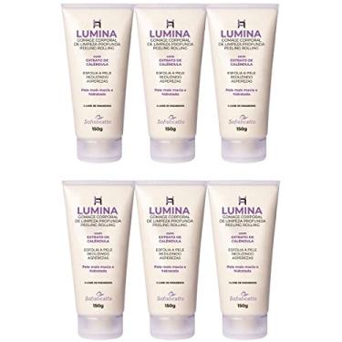 Imagem de Kit 6 Esfoliantes Corporais Lumina Gomage Sofisticatto para Pele Áspera, Limpeza Profunda com Extrato de Calêndula, 150g cada