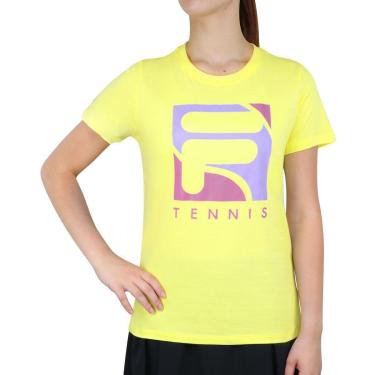 Imagem de Camiseta Fila Soft Urban Amarelo-Feminino