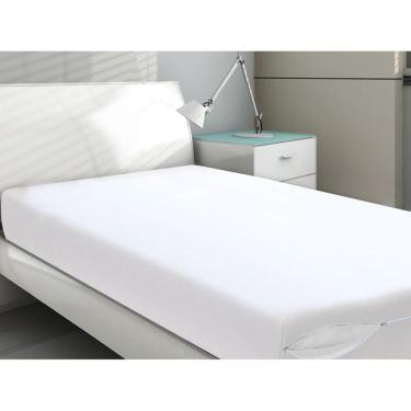 Imagem de Capa Protetora Colchão Solteiro Com Zíper Proteção Total Anti Ácaro Resistente 88X188x18cm