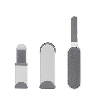 Imagem de Pincel reutilizável para remoção de pelos de animais de estimação atualizado, removedor de pelos de cães, removedor de pelos de gatos, escova de fiapos dupla face com base de autolimpeza