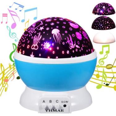 Imagem de Luminária  Baby Starry Ocean Music Night Light Projector Lullaby Para