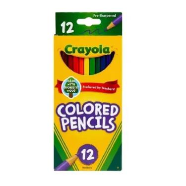 Imagem de Conjunto Crayola De 12 Lapis Coloridos Não Toxico