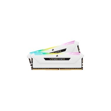 Imagem de Memória RAM Corsair Vengeance RGB PRO SL, 32GB (2x16GB), 3200MHz, DDR4, CL16, Branco - CMH32GX4M2E3200C16W