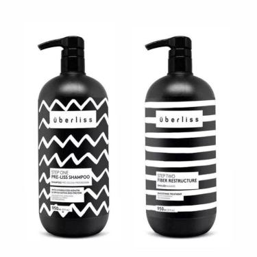 Imagem de Avlon Uberliss Escova Progressiva kit shampoo e fiber 1 L  