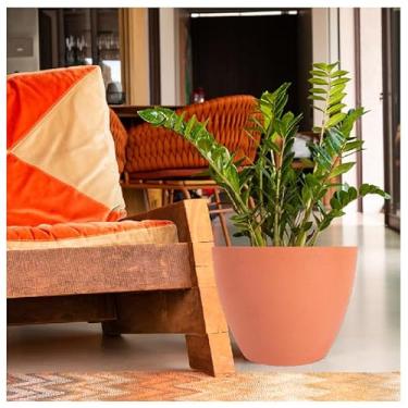 Imagem de VASO POLIETILENO CONE BAIXO N°28 P/PLANTAS E JARDINS DECORATIVO (TERRACOTA)