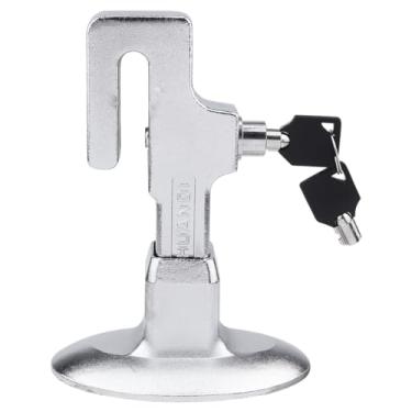 Imagem de Garneck Dispositivo antifurto com trava de chave de aço para carros, caminhões, pedal de embreagem, acelerador, prata