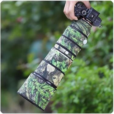 Imagem de Luva de proteção de lente capa de lente camuflagem tecido elástico capa de chuva para sony fe 200-600mm g oss, TYPE-B 421 sensacional