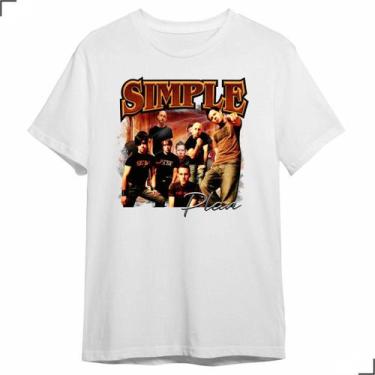 Imagem de Camiseta Vintage Simple Plan Banda Rock Anos 90 Tornê Brasil - Asulb