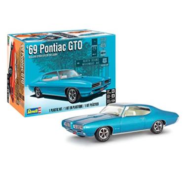 Imagem de Level 4 Model Kit 1969 Pontiac GTO 2-in-1 Kit 1/24 Scale Model by Revell