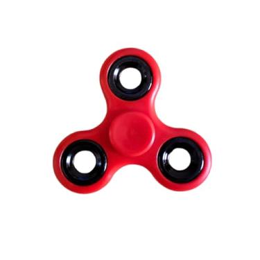 Imagem de Genérico Hand Spinner Brinquedo Giratório Anti Stress Ansiedade Pop It Vermelho com Padrão Estrela Unissex