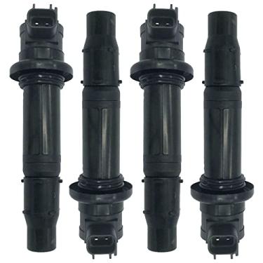 Imagem de Germban F6T558 4 peças de bobinas de ignição de substituição para Yamaha 2006-2014 FZ1 2015 FZS1 2009-2016 Vmax 1700 2002-2006 YZF-R1 2003-2007 YZF-R6 2006-2009 YZF-R6S 5VY-82310-00-00