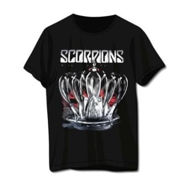 Imagem de Camiseta Scorpions Preta Banda De Rock  Unissex-Unissex