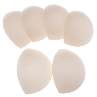 Imagem de VAKUUM 3 pares de almofadas de sutiã respiráveis removíveis para sutiã de biquíni de biquíni (cor: nude, tamanho: conforme descrito)