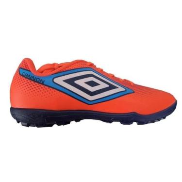 Imagem de Chuteira Infantil Society Umbro Cannon Junior Laranja 36