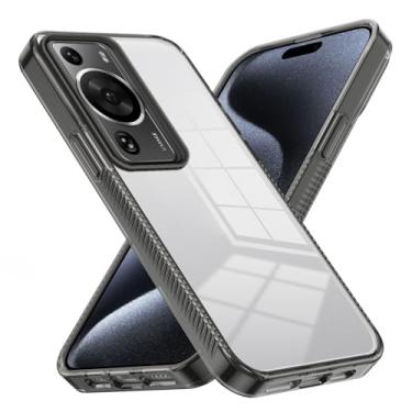 Imagem de Caso de capa de telefone de proteção Crystal Clear compatível com capa Huawei P60 Pro, compatível com PC acrílico rígido Huawei P60 Pro, capa traseira protetora ultrafina, capa de absorção de choque a