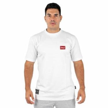 Imagem de Camiseta Everlast Essential Patch Masc Branco / Vermelho-Masculino