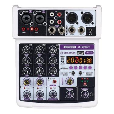 Imagem de Mixer 4 Canais Analógica Waldman ST-4DSP Efeitos USB