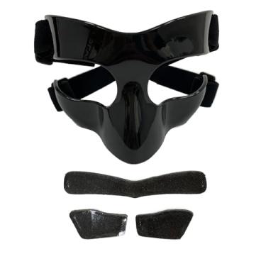 Imagem de Colaxi Máscara de basquete, protetor facial protetor facial para nariz quebrado para softball, 14cmx9cm