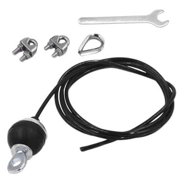 Imagem de oshhni Fitness Diy Polia Cabo Puxar para Baixo Cabo Ajustável Acessórios Lat Pulldown Cabo Cordas de Fio de aço para Casa Ginásio Treino Esporte, 250cm