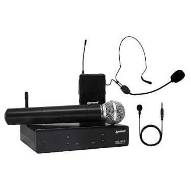 Imagem de Lexsen XSL-503 Microfone sem Fio UHF com Bastão, bodypack, lapela e auricular