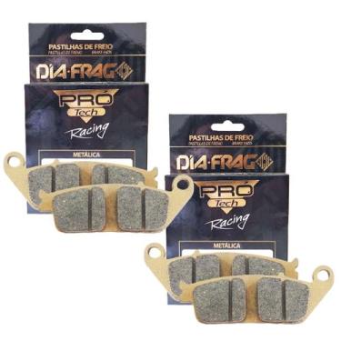 Imagem de Kit Pastilhas de Freio Dianteiras Cb 650f / Cbr 650f / Cb 500x Diafrag