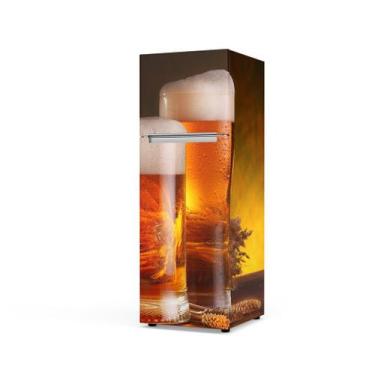 Imagem de Adesivo Decorativo Geladeira Envelopamento Premium - Belo Papel de Par