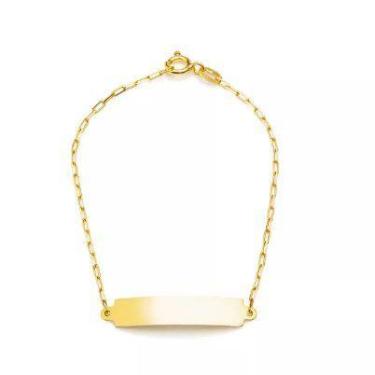 Imagem de Pulseira de ouro 18k cartier chapinha Infantil - Elegancy Joias