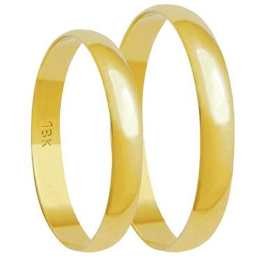 Imagem de Aliança de ouro 18k 4mm Abaulada - Elegancy Joias