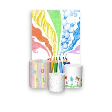Imagem de Painel De Festa Vertical 1,50 x 2,20 + Trio De Capas Cilindro - Format