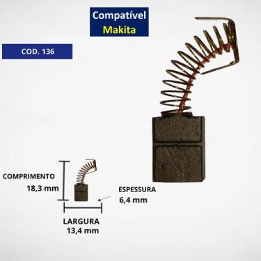 Imagem de 2 kits CARVAO C136G Para LIXADeira MAKita 9209 - carbonpecas