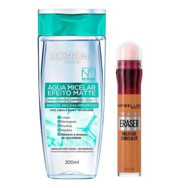 Imagem de LOréal Paris + Maybelline Kit - Água Micelar Efeito Matte + Corretivo 