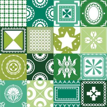 Imagem de Papel de Parede Adesivo Lavável Para Cozinha Banheiro Azulejo Rolo 1m 