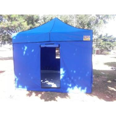 Imagem de Tenda Sanfonada Camping 3x3 Metros Nylon - Goiania Tendas, Azul