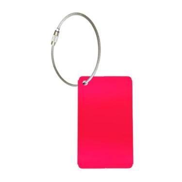 Imagem de Tag Identificador Etiqueta De Mala E Mochila - We Go To, Rosa escuro