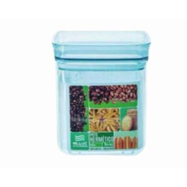 Imagem de Pote Hermético Empilhável Quadrado 800 ml P BPA Free Nilluc, VERDE