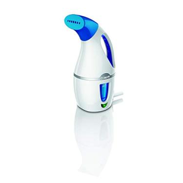 Imagem de Conair Vaporizador completo de tecido portátil a vapor, 1100W, branco/azul
