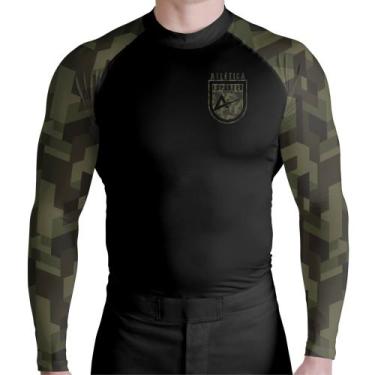 Imagem de Rash Guard Escudo Atlética Esportes, Preto, G
