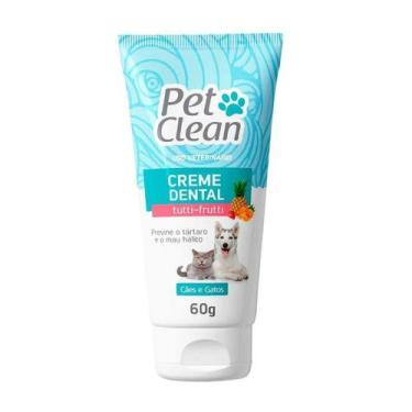Imagem de Creme Dental Para Cães E Gatos 60g - Pet Clean, tutti fruti