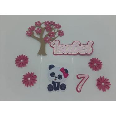 Imagem de Topo de Bolo Ursinho Panda personalizado - MIWL ART