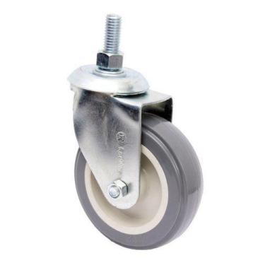 Imagem de (12pçs) Rodizio Girat. Rosca Parafuso 4pol. R412 Bp Pvc Anti Risco 65k