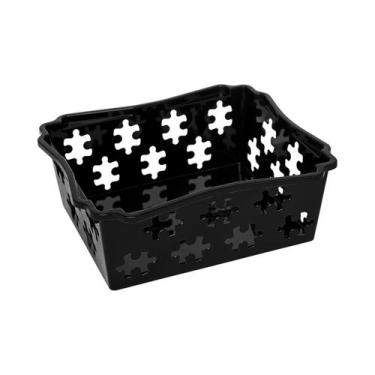 Imagem de Cesta Organizadora Multiuso N.1 - Jaguar Plásticos, Preto