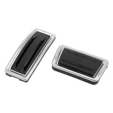 Imagem de X AUTOHAUX Kit de capa de pedal de freio de acelerador de carro antiderrapante para Cadillac XT5 2017-2020