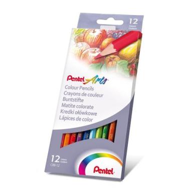 Imagem de Lápis de cor COMUM 12 Cores - PENTEL Arts