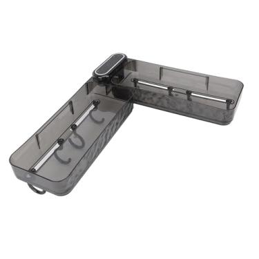 Imagem de Caddy de Pia Montado na Parede, Suporte de Esponja Multifuncional para Cozinha de Banheiro, Rack de Chuveiro Versátil para Shampoo, Condicionador, Sabonete (Cinza Transparente)